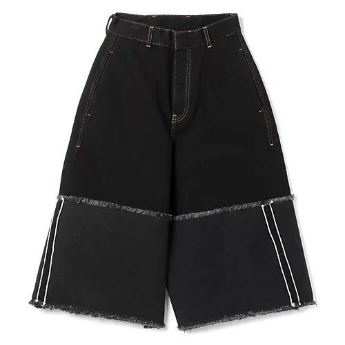 【リヴィントーン/LIVINGTONE】のDOLK4 - Flair culottes インテリア・キッズ・メンズ・レディースファッション・服の通販 founy(ファニー) 　ファッション　Fashion　レディースファッション　Fashion for Women　スカート　Skirts　2024年　2024　2024春夏・S/S　Spring/Summer 2024 SS24　デニム　Denim, Jeans Material　フリンジ　Fringe, Tassel　洗える　Machine Washable　BLACK|ID: prp329100004553802 ipo3291000000034898356