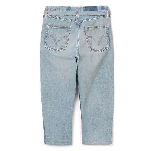 【シーオール/SEEALL】のRECONSTRUCTED STRING DENIM 人気、トレンドファッション・服の通販 founy(ファニー) 　ファッション　Fashion　レディースファッション　Fashion for Women　ウォッシュ　Washed Finish　テーパード　Tapered, Tapered Pants　デニム　Denim, Jeans Material　パッチワーク　Patchwork, Mixed Fabric　other-2|ID: prp329100004553816 ipo3291000000033141821