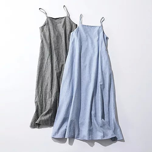 【スアデオ/suadeo】のリネン混ストライプキャミワンピース 人気、トレンドファッション・服の通販 founy(ファニー) 　ファッション　Fashion　レディースファッション　Fashion for Women　ワンピース　Dresses　キャミソールワンピース　Camisole Dresses　キャミワンピース　Cami Dress, Slip Dress　ストライプ　Stripe, Striped Pattern　ベーシック　Basic, Essential　ポケット　Pocket, Pocket Detail　リネン　Linen, Linen Fabric　夏　Summer　洗える　Machine Washable　other-2|ID: prp329100004553836 ipo3291000000032634545