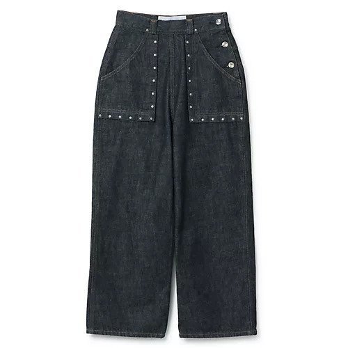 【リヴィントーン/LIVINGTONE】のFUTURA - Baker cropped インテリア・キッズ・メンズ・レディースファッション・服の通販 founy(ファニー) https://founy.com/ ファッション Fashion レディースファッション Fashion for Women 2022年 2022 2022 春夏 S/S Spring/Summer 2022 SS22 クロップド Cropped, Short Length スクエア Square, Square Shape スタッズ Studs, Metal Accents フロント Front, Front Design ポケット Pocket, Pocket Detail 春 Spring |ID: prp329100004553871 ipo3291000000032705829