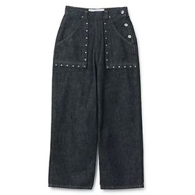 【リヴィントーン/LIVINGTONE】のFUTURA - Baker cropped 人気、トレンドファッション・服の通販 founy(ファニー) ファッション Fashion レディースファッション Fashion for Women 2022年 2022 2022 春夏 S/S Spring/Summer 2022 SS22 クロップド Cropped, Short Length スクエア Square, Square Shape スタッズ Studs, Metal Accents フロント Front, Front Design ポケット Pocket, Pocket Detail 春 Spring |ID:prp329100004553871