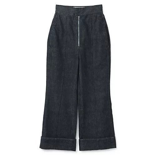 【リヴィントーン/LIVINGTONE】のBLEK3 - Turn up flare cropped インテリア・キッズ・メンズ・レディースファッション・服の通販 founy(ファニー) https://founy.com/ ファッション Fashion レディースファッション Fashion for Women 2022年 2022 2022 春夏 S/S Spring/Summer 2022 SS22 クロップド Cropped, Short Length デニム Denim, Jeans Material ロールアップ Roll-Up, Cuffed Hem ワイド Wide, Wide Fit |ID: prp329100004553872 ipo3291000000032705839