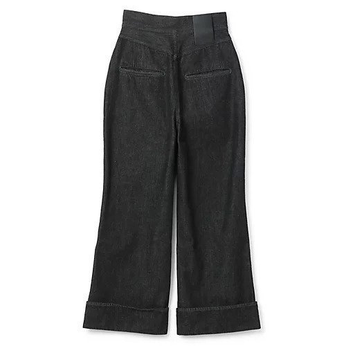【リヴィントーン/LIVINGTONE】のBLEK3 - Turn up flare cropped 人気、トレンドファッション・服の通販 founy(ファニー) 　ファッション　Fashion　レディースファッション　Fashion for Women　2022年　2022　2022 春夏 S/S　Spring/Summer 2022 SS22　クロップド　Cropped, Short Length　デニム　Denim, Jeans Material　ロールアップ　Roll-Up, Cuffed Hem　ワイド　Wide, Wide Fit　other-2|ID: prp329100004553872 ipo3291000000032705842