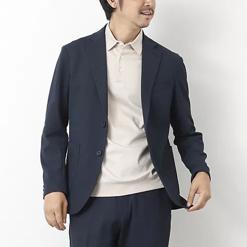 【ノーリーズ グッドマン/NOLLEY'S goodman / MEN】の《セットアップ対応》Primeflex 吸水速乾 メランジ カノコ ストレッチイージーJK 25SS インテリア・キッズ・メンズ・レディースファッション・服の通販 founy(ファニー) 　ファッション　Fashion　メンズファッション　Fashion for Men　セットアップ　Matching Sets　吸水　Absorbent, Quick-Dry　軽量　Lightweight, Ultra Light　鹿の子　Piqué, Kanoko Fabric　シェイプ　Shape, Slim Fit　ジャケット　Jacket, Outerwear　ストレッチ　Stretch, Stretchy Fabric　セットアップ　Set-Up, Coordinated Outfit　フロント　Front, Front Design　ポケット　Pocket, Pocket Detail　ポロシャツ　Polo Shirt, Collared Tee　メランジ　Melange, Mixed Yarn　リネン　Linen, Linen Fabric　ビジネス 仕事 通勤　Business / Work / Commuting　2025年　2025　2025春夏・S/S　Spring/Summer 2025 SS25　ネイビー|ID: prp329100004553904 ipo3291000000032186137