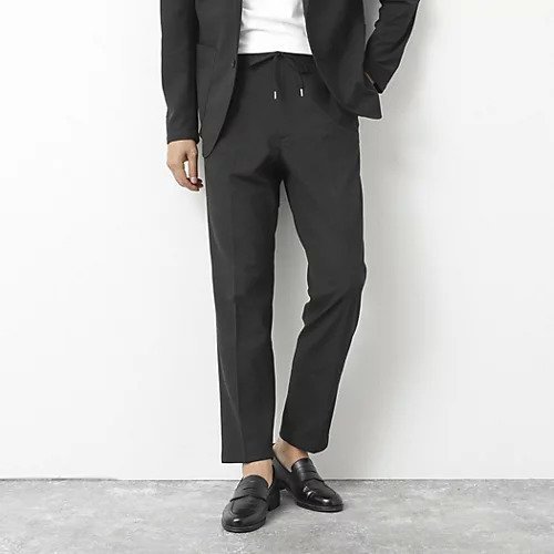 【ノーリーズ グッドマン/NOLLEY'S goodman / MEN】の《ビジカジ/セットアップ対応》Primeflex 吸水速乾 メランジ カノコ ストレッチイージーPT インテリア・キッズ・メンズ・レディースファッション・服の通販 founy(ファニー) 　ファッション　Fashion　メンズファッション　Fashion for Men　セットアップ　Matching Sets　吸水　Absorbent, Quick-Dry　軽量　Lightweight, Ultra Light　鹿の子　Piqué, Kanoko Fabric　ジャケット　Jacket, Outerwear　ストレッチ　Stretch, Stretchy Fabric　スニーカー　Sneakers, Trainers　セットアップ　Set-Up, Coordinated Outfit　ドローコード　Drawcord, Drawstring Cord　メランジ　Melange, Mixed Yarn　リネン　Linen, Linen Fabric　ビジネス 仕事 通勤　Business / Work / Commuting　ブラック|ID: prp329100004553925 ipo3291000000032186329