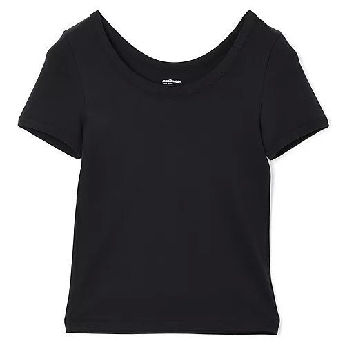 【マルティニーク/martinique】の《定番》コットンフライスTシャツ インテリア・キッズ・メンズ・レディースファッション・服の通販 founy(ファニー) 　ファッション　Fashion　レディースファッション　Fashion for Women　トップス・カットソー　Cut & Sew Tops　シャツ・ブラウス・オフィスカジュアル　Elegant Blouses & Button-Ups　ロングTシャツ・Tシャツ　Longline T-Shirts & Tees　おすすめ　Recommended / Our Picks　インナー　Innerwear　ストレッチ　Stretch, Stretchy Fabric　フィット　Fit, Slim Fit　ボトム　Bottoms, Lower Wear　定番　Standard, Basic Item　日本製　Made In Japan　洗える　Machine Washable　ブラック|ID: prp329100004555540 ipo3291000000035917786