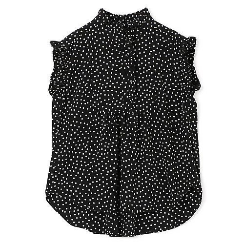 【ペールジュート/Pale Jute】のpolka dot sleeveless blouse インテリア・キッズ・メンズ・レディースファッション・服の通販 founy(ファニー) https://founy.com/ ファッション Fashion レディースファッション Ladies' Fashion Online トップス・カットソー Tops/Tshirt ギャザー Gather ノースリーブ No Sleeve プリント Print ボトム Bottom 定番 Standard 水玉 Polka Dots 洗える Washable |ID: prp329100004557907 ipo3291000000032219833