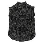 【ペールジュート/Pale Jute】のpolka dot sleeveless blouse 人気、トレンドファッション・服の通販 founy(ファニー) ファッション Fashion レディースファッション Fashion for Women トップス・カットソー Cut & Sew Tops ギャザー Gathered, Ruffled ノースリーブ Sleeveless, No-Sleeve プリント Print, Printed Pattern ボトム Bottoms, Lower Wear 定番 Standard, Basic Item 水玉 Polka Dot, Dot Pattern 洗える Machine Washable thumbnail black × white|ID: prp329100004557907 ipo3291000000035431828