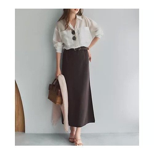 【エムセブンデイズ/M7days】のすっきり見えナローニットスカート 人気、トレンドファッション・服の通販 founy(ファニー) 　ファッション　Fashion　レディースファッション　WOMEN　スカート　Skirt　シンプル　Simple　セットアップ　Set Up　ドレープ　Drape　ノースリーブ　No Sleeve　台形　Trapezoid　洗える　Washable　other-2|ID: prp329100004557909 ipo3291000000032219851