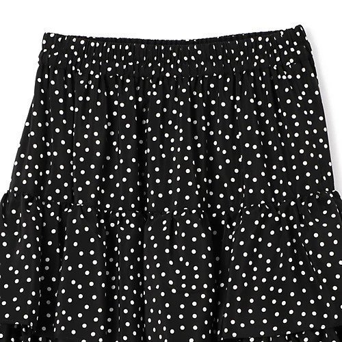 【ペールジュート/Pale Jute】のpolka dot tiered skirt 人気、トレンドファッション・服の通販 founy(ファニー) 　ファッション　Fashion　レディースファッション　Fashion for Women　スカート　Skirts　ティアードスカート　Tiered Skirts　カットソー　Cut and Sewn Top　ティアード　Tiered, Tiered Style　フリル　Frill, Ruffle　プリント　Print, Printed Pattern　リラックス　Relax, Relaxed Fit　冬　Winter / This Winter　定番　Standard, Basic Item　水玉　Polka Dot, Dot Pattern　洗える　Machine Washable　other-3|ID: prp329100004557910 ipo3291000000033840895