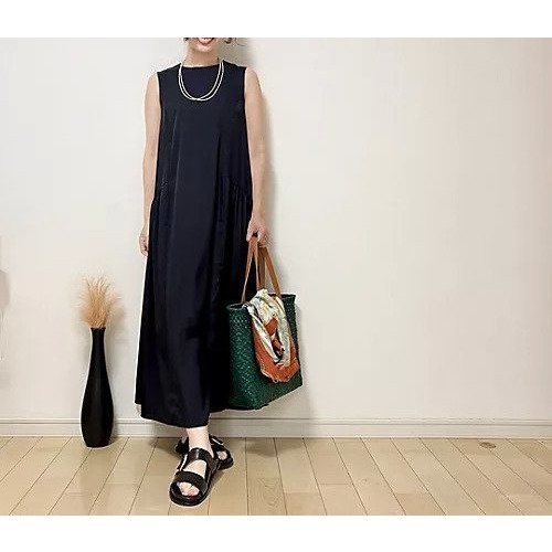 【エムセブンデイズ/M7days】のサイドギャザーワンピース 人気、トレンドファッション・服の通販 founy(ファニー) 　ファッション　Fashion　レディースファッション　Fashion for Women　ワンピース　Dresses　レギュラー　Regular, Standard Fit　ロング　Long, Long-Length　夏　Summer　洗える　Machine Washable　other-2|ID: prp329100004557912 ipo3291000000032649847