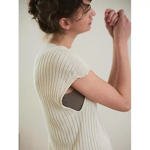 【ナナデコール/nanadecor】のコットンエアリーノースーブリブトップス 人気、トレンドファッション・服の通販 founy(ファニー) 　ファッション　Fashion　レディースファッション　WOMEN　トップス・カットソー　Tops/Tshirt　スリーブ　Sleeve　フレンチ　French　ボトム　Bottom　人気　Popularity　夏　Summer　定番　Standard　春　Spring　S/S・春夏　Ss・Spring/Summer　A/W・秋冬　Aw・Autumn/Winter・Fw・Fall-Winter　other-2|ID: prp329100004559091 ipo3291000000032232476