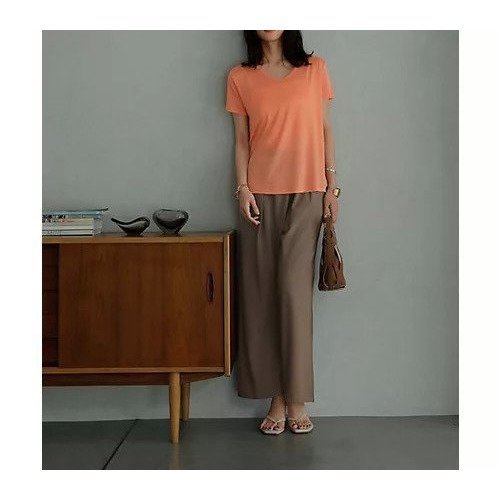 【スタイルデリ/STYLE DELI】の少し透けるテロテロTシャツ 人気、トレンドファッション・服の通販 founy(ファニー) 　ファッション　Fashion　レディースファッション　WOMEN　トップス・カットソー　Tops/Tshirt　シャツ/ブラウス　Shirts/Blouses　ロング / Tシャツ　T-Shirts　イエロー　Yellow　インナー　Inner　エアリー　Airy　オレンジ　Orange　春　Spring　カットソー　Cut And Sew　カーディガン　Cardigan　キャミソール　Camisole　ストッキング　Stockings　タイツ　Tights　デコルテ　Decolletage　デニム　Denim　ネップ　Nep Yarn　長袖　Long Sleeve　ブルゾン　Blouson　ポケット　Pocket　防寒　Cold Protection　ルーズ　Loose　S/S・春夏　Ss・Spring/Summer　夏　Summer　other-3|ID: prp329100004559092 ipo3291000000032232484