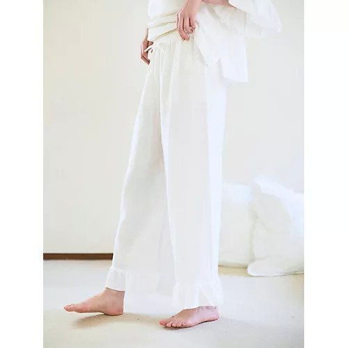 【ナナデコール/nanadecor】のカラーガーゼローズマリーパンツ 人気、トレンドファッション・服の通販 founy(ファニー) 　ファッション　Fashion　レディースファッション　Fashion for Women　パンツ　Pants & Trousers　おすすめ　Recommended / Our Picks　クラシカル　Classical, Vintage-Inspired　セットアップ　Set-Up, Coordinated Outfit　ダブル　Double, Double-Breasted　フリル　Frill, Ruffle　ワイド　Wide, Wide Fit　夏　Summer　other-3|ID: prp329100004559098 ipo3291000000032232516