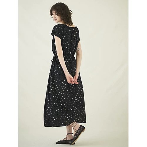 【ナナデコール/nanadecor】のアザミワンピース 人気、トレンドファッション・服の通販 founy(ファニー) 　ファッション　Fashion　レディースファッション　WOMEN　ワンピース　Dress　ドット　Dot　プリント　Print　リラックス　Relax　other-2|ID: prp329100004559103 ipo3291000000032232536