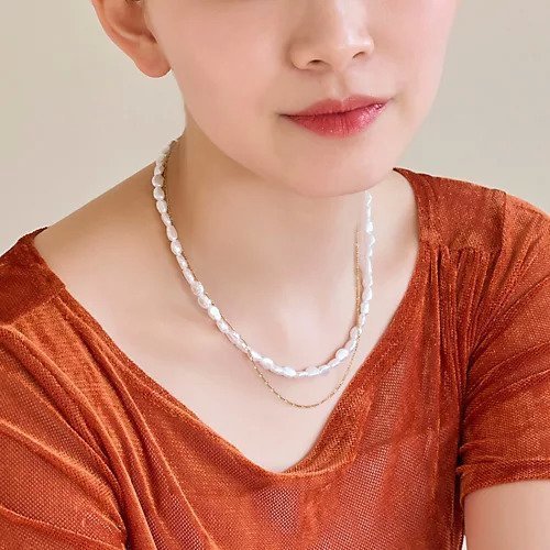 【フィービィー/phoebe】の【金属アレルギー対応】クラシカルパール チェーン2連ネックレス/サージカルステンレス 人気、トレンドファッション・服の通販 founy(ファニー) 　ファッション　Fashion　レディースファッション　Fashion for Women　ジュエリー　Jewelry　ネックレス　Necklaces & Pendants　クラシカル　Classical, Vintage-Inspired　シンプル　Simple, Minimal　スウェット / スエット　Sweatshirt, Sweatwear　チェーン　Chain, Chain Strap　トレンド　Trend, Trending Now　ネックレス　Necklace, Pendant Necklace　パール　Pearl, Pearl Accent　フォーマル　Formal, Dressy　エレガント 上品　Elegant　other-2|ID: prp329100004559106 ipo3291000000034504843