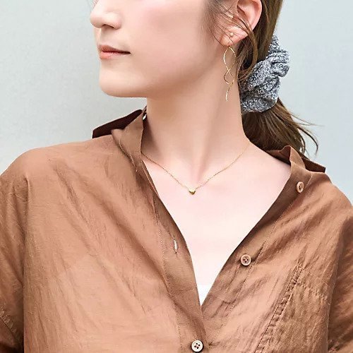 【フィービィー/phoebe】の【金属アレルギー対応】スリークハートネックレス ゴールド/サージカルステンレス 人気、トレンドファッション・服の通販 founy(ファニー) 　ファッション　Fashion　レディースファッション　Fashion for Women　ジュエリー　Jewelry　ネックレス　Necklaces & Pendants　シンプル　Simple, Minimal　チェーン　Chain, Chain Strap　トレンド　Trend, Trending Now　メタリック　Metallic, Shiny Finish　other-3|ID: prp329100004559108 ipo3291000000032232583