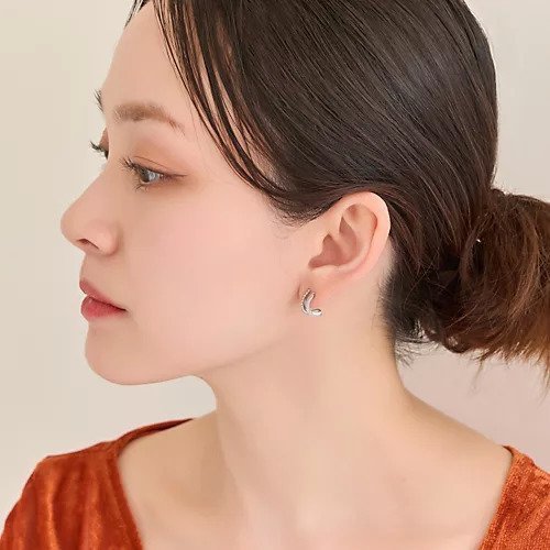【フィービィー/phoebe】の【金属アレルギー対応】メタル ビジュー2ラインピアス シルバー/サージカルステンレス 人気、トレンドファッション・服の通販 founy(ファニー) 　ファッション　Fashion　レディースファッション　Fashion for Women　シルバー　Silver, Metallic Silver　スタイリッシュ　Stylish, Fashionable　ビジュー　Bijou, Jewel-like Accent　メタル　Metal, Metal Parts　other-3|ID: prp329100004559111 ipo3291000000033369584