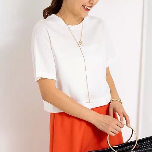 【ノーリーズソフィー/NOLLEY'S sophi】の汗染み軽減スムースショート丈Tシャツ 人気、トレンドファッション・服の通販 founy(ファニー) 　ファッション　Fashion　レディースファッション　WOMEN　トップス・カットソー　Tops/Tshirt　シャツ/ブラウス　Shirts/Blouses　ロング / Tシャツ　T-Shirts　2025年　2025　2025春夏・S/S　Ss,Spring/Summer,2025　ショート　Short　ボトム　Bottom　other-3|ID: prp329100004562151 ipo3291000000032257976