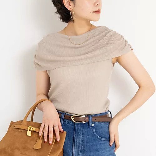 【ノーリーズソフィー/NOLLEY'S sophi】の《手洗い可能》シアーオフショルプルオーバーニット インテリア・キッズ・メンズ・レディースファッション・服の通販 founy(ファニー) 　ファッション　Fashion　レディースファッション　WOMEN　トップス・カットソー　Tops/Tshirt　ニット　Knit Tops　プルオーバー　Pullover　2025年　2025　2025春夏・S/S　Ss,Spring/Summer,2025　おすすめ　Recommend　オフショル　Off Shoulder　オフショルダー　Off Shoulder　デニム　Denim　ワイド　Wide　夏　Summer　グレーベージュ|ID: prp329100004562162 ipo3291000000032258075