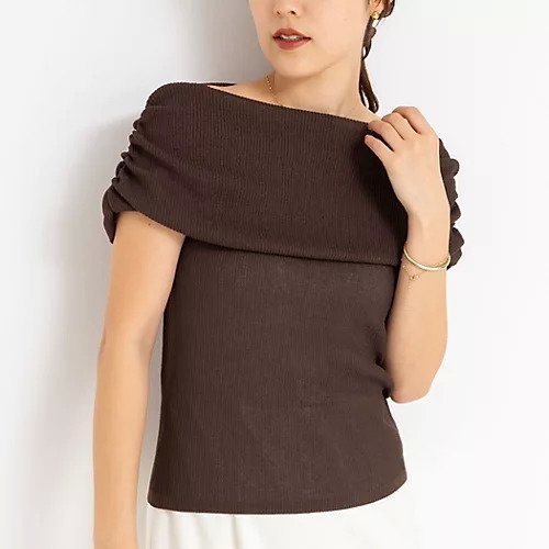 【ノーリーズソフィー/NOLLEY'S sophi】の《手洗い可能》シアーオフショルプルオーバーニット インテリア・キッズ・メンズ・レディースファッション・服の通販 founy(ファニー) 　ファッション　Fashion　レディースファッション　WOMEN　トップス・カットソー　Tops/Tshirt　ニット　Knit Tops　プルオーバー　Pullover　2025年　2025　2025春夏・S/S　Ss,Spring/Summer,2025　おすすめ　Recommend　オフショル　Off Shoulder　オフショルダー　Off Shoulder　デニム　Denim　ワイド　Wide　夏　Summer　ブラウン|ID: prp329100004562162 ipo3291000000032258077