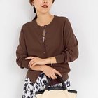 【ノーリーズソフィー/NOLLEY'S sophi】の《アンサンブル対応/手洗い可能》マルチファンクションクルーネックカーディガン 人気、トレンドファッション・服の通販 founy(ファニー) ファッション Fashion レディースファッション WOMEN トップス・カットソー Tops/Tshirt カーディガン Cardigans アンサンブル Knit Ensemble 2025年 2025 2025春夏・S/S Ss,Spring/Summer,2025 アンサンブル Ensemble カーディガン Cardigan ノースリーブ No Sleeve ボーダー Border 夏 Summer 秋 Autumn/Fall thumbnail ダークブラウン|ID: prp329100004562164 ipo3291000000032258105