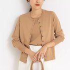 【ノーリーズソフィー/NOLLEY'S sophi】の《アンサンブル対応/手洗い可能》マルチファンクションクルーネックカーディガン 人気、トレンドファッション・服の通販 founy(ファニー) ファッション Fashion レディースファッション WOMEN トップス・カットソー Tops/Tshirt カーディガン Cardigans アンサンブル Knit Ensemble 2025年 2025 2025春夏・S/S Ss,Spring/Summer,2025 アンサンブル Ensemble カーディガン Cardigan ノースリーブ No Sleeve ボーダー Border 夏 Summer 秋 Autumn/Fall thumbnail キャメル|ID: prp329100004562164 ipo3291000000032258106