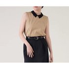 【マルティニーク/martinique】の衿フレンチプルオーバー 人気、トレンドファッション・服の通販 founy(ファニー) ファッション Fashion レディースファッション Fashion for Women トップス・カットソー Cut & Sew Tops カジュアルプルオーバー・ニットトップス Pullovers & Knit Tops / Casual Pullovers おすすめ Recommended / Our Picks カットソー Cut and Sewn Top スリーブ Sleeve, Long Sleeve / Short Sleeve フレンチ French, French Style ボトム Bottoms, Lower Wear 夏 Summer thumbnail ベージュ&#215;ブラック|ID: prp329100004562166 ipo3291000000032989017