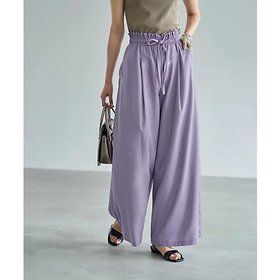 【スタイルデリ/STYLE DELI】 【LUXE】麻混リゾートドレープワイドパンツ人気、トレンドファッション・服の通販 founy(ファニー) ファッション Fashion レディースファッション WOMEN パンツ Pants イエロー Yellow カットソー Cut And Sew カーディガン Cardigan ギャザー Gather クール Cool サマー Summer シューズ Shoes ジャケット Jacket スニーカー Sneakers パープル Purple フォルム Form ベスト Vest ポケット Pocket リゾート Resort リボン Ribbon リラックス Relax ループ Loop ワイド Wide 夏 Summer エレガント 上品 Elegant |ID:prp329100004562170
