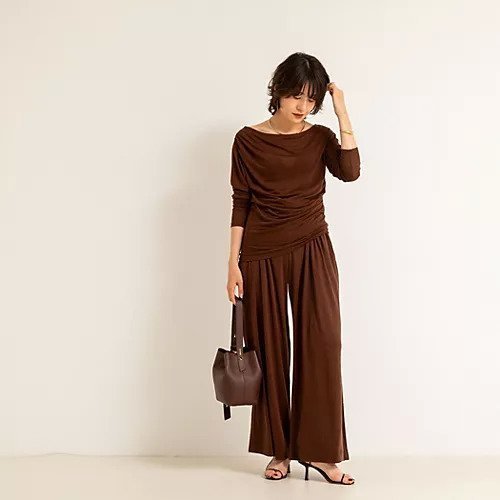 【ノーリーズ/NOLLEY'S】の【MAQWEL/マクウェル】ソフトタッチスラブスリットパンツ 人気、トレンドファッション・服の通販 founy(ファニー) 　ファッション　Fashion　レディースファッション　Fashion for Women　パンツ　Pants & Trousers　ヴィンテージ　Vintage Style　ショート　Short, Short Length　シンプル　Simple, Minimal　スリット　Slit, Slit Detail　セットアップ　Set-Up, Coordinated Outfit　ドローコード　Drawcord, Drawstring Cord　人気　Popular, Best Seller　フェミニン　Feminine, Girly　おすすめ　Recommended / Our Picks　夏　Summer　2025年　2025　2025春夏・S/S　Spring/Summer 2025 SS25　other-3|ID: prp329100004562176 ipo3291000000032258213