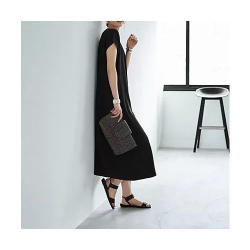 【スタイルデリ/STYLE DELI】の落ち感の良いサーマル編み調Vネックニットワンピース 人気、トレンドファッション・服の通販 founy(ファニー) 　ファッション　Fashion　レディースファッション　WOMEN　ワンピース　Dress　ニットワンピース　Knit Dresses　くるぶし　Ankle　カーディガン　Cardigan　キャミソール　Camisole　鹿の子　Pique　サンダル　Sandals　サーマル　Thermal　シューズ　Shoes　シンプル　Simple　ジャケット　Jacket　スニーカー　Sneakers　タンク　Tank　デコルテ　Decolletage　フラット　Flat　ペチコート　Petticoat　ポロシャツ　Polo Shirt　半袖　Short Sleeve　ロング　Long　ワッフル　Waffle　おすすめ　Recommend　夏　Summer　other-2|ID: prp329100004562177 ipo3291000000032258219