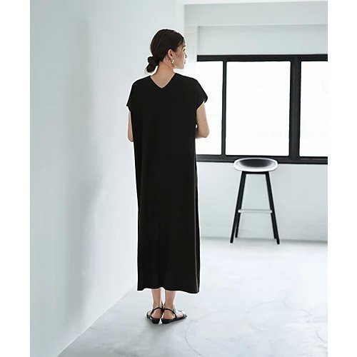 【スタイルデリ/STYLE DELI】の落ち感の良いサーマル編み調Vネックニットワンピース 人気、トレンドファッション・服の通販 founy(ファニー) 　ファッション　Fashion　レディースファッション　WOMEN　ワンピース　Dress　ニットワンピース　Knit Dresses　くるぶし　Ankle　カーディガン　Cardigan　キャミソール　Camisole　鹿の子　Pique　サンダル　Sandals　サーマル　Thermal　シューズ　Shoes　シンプル　Simple　ジャケット　Jacket　スニーカー　Sneakers　タンク　Tank　デコルテ　Decolletage　フラット　Flat　ペチコート　Petticoat　ポロシャツ　Polo Shirt　半袖　Short Sleeve　ロング　Long　ワッフル　Waffle　おすすめ　Recommend　夏　Summer　other-3|ID: prp329100004562177 ipo3291000000032258221