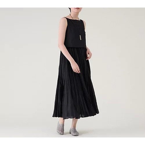 【マルティニーク/martinique】のプリーツワンピース インテリア・キッズ・メンズ・レディースファッション・服の通販 founy(ファニー) 　ファッション　Fashion　レディースファッション　WOMEN　ワンピース　Dress　おすすめ　Recommend　クロップド　Cropped　シンプル　Simple　タンク　Tank　プリーツ　Pleats　エレガント 上品　Elegant　夏　Summer　洗える　Washable　ブラック|ID: prp329100004562178 ipo3291000000032258227