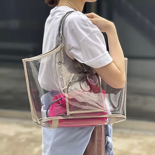 【ノーリーズ/NOLLEY'S】のPVCトート&メッシュ巾着バッグ インテリア・キッズ・メンズ・レディースファッション・服の通販 founy(ファニー) https://founy.com/ ファッション Fashion レディースファッション Fashion for Women バッグ Bags おすすめ Recommended / Our Picks メッシュ Mesh, Net Fabric 別注 Limited Edition, Custom Order 夏 Summer 巾着 Drawstring Bag, Kinchaku 旅行 Travel |ID: prp329100004562183 ipo3291000000033330690