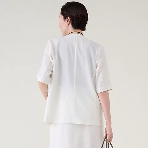 【マルティニーク/martinique】のハーフスリーブジャケット(セットアップ可) 人気、トレンドファッション・服の通販 founy(ファニー) 　ファッション　Fashion　レディースファッション　WOMEN　アウター　Coat Outerwear　ジャケット　Jackets　おすすめ　Recommend　セットアップ　Set Up　ドレープ　Drape　リラックス　Relax　半袖　Short Sleeve　other-3|ID: prp329100004562186 ipo3291000000032258317