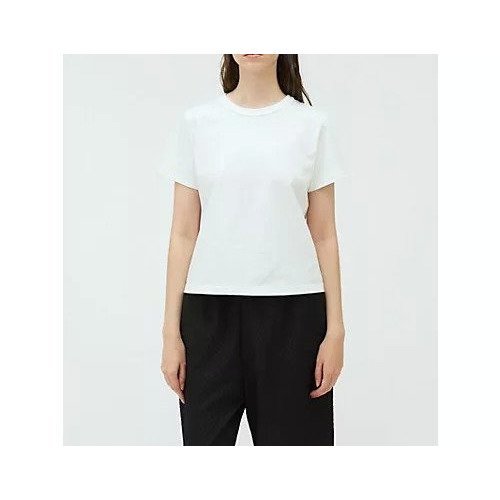 【ミズイロ インド/mizuiro ind】のベーシッククルーネックT インテリア・キッズ・メンズ・レディースファッション・服の通販 founy(ファニー) 　ファッション　Fashion　レディースファッション　Ladies' Fashion Online　コンパクト　Compact　ベスト　Vest　ベーシック　Basic　オフホワイト|ID: prp329100004563519 ipo3291000000032271462