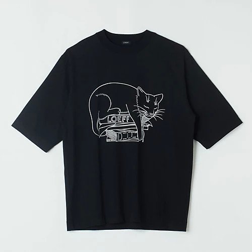 【ロエフ/LOEFF】のLFU SLEEPING CAT T 人気、トレンドファッション・服の通販 founy(ファニー) 　ファッション　Fashion　レディースファッション　WOMEN　グラフィック　Graphic　シンプル　Simple　ドレープ　Drape　ネコ　Cat　プリント　Print　モチーフ　Motif　エレガント 上品　Elegant　洗える　Washable　猫　Cat　 other-1|ID: prp329100004563534 ipo3291000000032271572