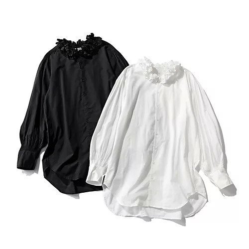 【クリンクル クリンクル クリンクル/crinkle crinkle crinkle】のcotton frill collar shirts 人気、トレンドファッション・服の通販 founy(ファニー) 　ファッション　Fashion　レディースファッション　Fashion for Women　トップス・カットソー　Cut & Sew Tops　シャツ・ブラウス・オフィスカジュアル　Elegant Blouses & Button-Ups　スウェット / スエット　Sweatshirt, Sweatwear　フリル　Frill, Ruffle　メンズ　Men's, Menswear　洗える　Machine Washable　other-3|ID: prp329100004563550 ipo3291000000032271687