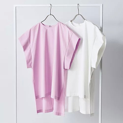 【エクラ/eclat】の【別注】ブロードブラウス 人気、トレンドファッション・服の通販 founy(ファニー) 　ファッション　Fashion　レディースファッション　Fashion for Women　トップス・カットソー　Cut & Sew Tops　シャツ・ブラウス・オフィスカジュアル　Elegant Blouses & Button-Ups　ストレッチ　Stretch, Stretchy Fabric　スリット　Slit, Slit Detail　フォルム　Silhouette, Form　ブロード　Broadcloth, Fine Cotton　リラックス　Relax, Relaxed Fit　人気　Popular, Best Seller　別注　Limited Edition, Custom Order　洗える　Machine Washable　other-3|ID: prp329100004563553 ipo3291000000033217570