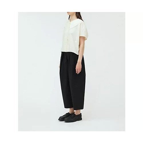 【ミズイロ インド/mizuiro ind】のプリーツカラーシャツ 人気、トレンドファッション・服の通販 founy(ファニー) 　ファッション　Fashion　レディースファッション　Fashion for Women　トップス・カットソー　Cut & Sew Tops　シャツ・ブラウス・オフィスカジュアル　Elegant Blouses & Button-Ups　コクーン　Cocoon, Cocoon Silhouette　シンプル　Simple, Minimal　ジョーゼット　Georgette, Semi-Sheer Fabric　プリーツ　Pleats, Pleated　ベーシック　Basic, Essential　夏　Summer　定番　Standard, Basic Item　other-3|ID: prp329100004563559 ipo3291000000032271751