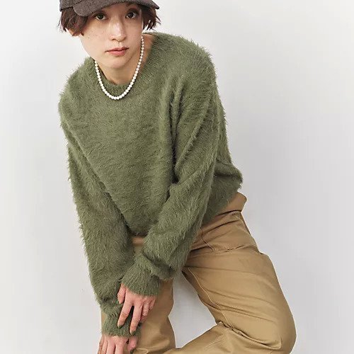 【サヤカ デイヴィス/SAYAKA DAVIS】のShaggy Pullover 人気、トレンドファッション・服の通販 founy(ファニー) 　ファッション　Fashion　レディースファッション　Fashion for Women　トップス・カットソー　Cut & Sew Tops　カジュアルプルオーバー・ニットトップス　Pullovers & Knit Tops / Casual Pullovers　サテン　Satin, Glossy Fabric　シンプル　Simple, Minimal　セーター　Sweater, Knitwear　ダウン　Down, Puffer　デニム　Denim, Jeans Material　other-3|ID: prp329100004563569 ipo3291000000033640524
