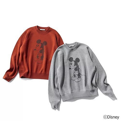 【スローン/SLOANE】の10G ダブルジャカード編み エクストラファインメリノウール MICKEY MOUSE/クルーネック 人気、トレンドファッション・服の通販 founy(ファニー) 　ファッション　Fashion　レディースファッション　WOMEN　ジャカード　Jacquard　スウェット　Sweat　ダブル　Double　ハンド　Hand　パール　Pearl　フリル　Frills　ベーシック　Basic　エレガント 上品　Elegant　other-3|ID: prp329100004563571 ipo3291000000032271852