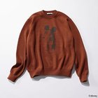 【スローン/SLOANE】の10G ダブルジャカード編み エクストラファインメリノウール MICKEY MOUSE/クルーネック テラコッタ|ID: prp329100004563571 ipo3291000000035589384