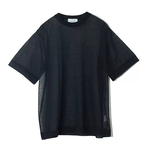 【アルジット/ARGIET】のシアーニットプルオーバー インテリア・キッズ・メンズ・レディースファッション・服の通販 founy(ファニー) 　ファッション　Fashion　レディースファッション　Fashion for Women　トップス・カットソー　Cut & Sew Tops　ニット　Knit Tops & Sweaters　カジュアルプルオーバー・ニットトップス　Pullovers & Knit Tops / Casual Pullovers　ボックス　Boxy, Box Shape　リュクス　Luxury, Elegant, High-End, Chic　夏　Summer　洗える　Machine Washable　ブラック|ID: prp329100004563576 ipo3291000000032271878