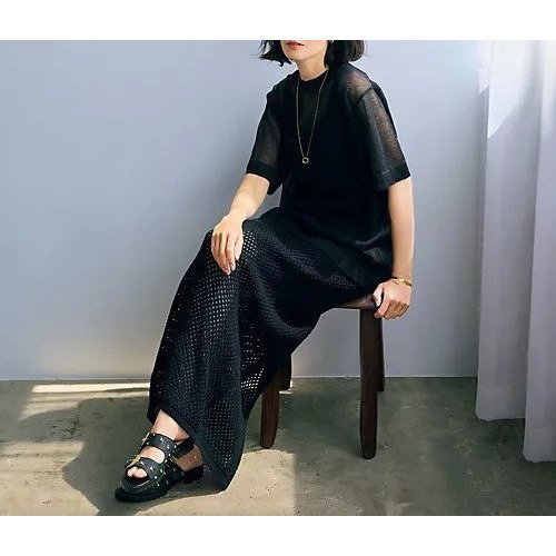 【アルジット/ARGIET】のシアーニットプルオーバー 人気、トレンドファッション・服の通販 founy(ファニー) 　ファッション　Fashion　レディースファッション　Fashion for Women　トップス・カットソー　Cut & Sew Tops　ニット　Knit Tops & Sweaters　カジュアルプルオーバー・ニットトップス　Pullovers & Knit Tops / Casual Pullovers　ボックス　Boxy, Box Shape　リュクス　Luxury, Elegant, High-End, Chic　夏　Summer　洗える　Machine Washable　other-2|ID: prp329100004563576 ipo3291000000032271880