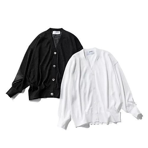 【スリー ドッツ/three dots】の【HPS別注】Vネックラメカーディガン 人気、トレンドファッション・服の通販 founy(ファニー) 　ファッション　Fashion　レディースファッション　WOMEN　トップス・カットソー　Tops/Tshirt　カーディガン　Cardigans　Vネック　V-Neck　洗える　Washable　カーディガン　Cardigan　キャミワンピース　Cami Dress　クール　Cool　今季　This Season　シアー　Sheer　シルク　Silk　ダウン　Down　ノースリーブ　No Sleeve　フェミニン　Feminine　ベーシック　Basic　別注　Special Order　ミドル　Middle　リゾート　Resort　おすすめ　Recommend　夏　Summer　エレガント 上品　Elegant　ビジネス 仕事 通勤　Business　other-3|ID: prp329100004563582 ipo3291000000032271924