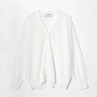【スリー ドッツ/three dots】の【HPS別注】Vネックラメカーディガン WHITE|ID:prp329100004563582