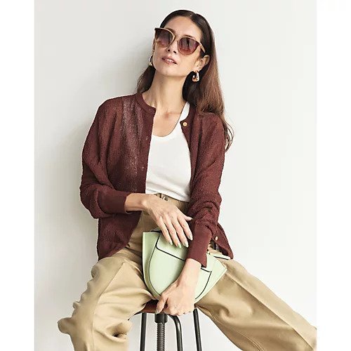【アダワス/ADAWAS】のSEMI-SHEER CARDIGAN 人気、トレンドファッション・服の通販 founy(ファニー) 　ファッション　Fashion　レディースファッション　WOMEN　トップス・カットソー　Tops/Tshirt　カーディガン　Cardigans　カーディガン　Cardigan　別注　Special Order　夏　Summer　洗える　Washable　other-2|ID: prp329100004563584 ipo3291000000032271933