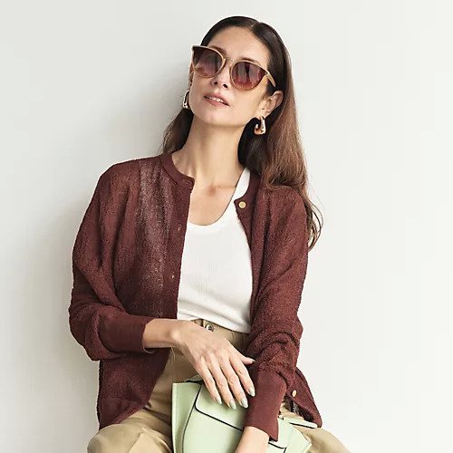 【アダワス/ADAWAS】のSEMI-SHEER CARDIGAN 人気、トレンドファッション・服の通販 founy(ファニー) 　ファッション　Fashion　レディースファッション　Fashion for Women　トップス・カットソー　Cut & Sew Tops　カーディガン・羽織り　Layered Style Cardigans　カーディガン　Cardigan, Knitwear　別注　Limited Edition, Custom Order　夏　Summer　洗える　Machine Washable　other-2|ID: prp329100004563584 ipo3291000000035839440