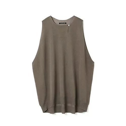 【ミズイロ インド/mizuiro ind】のクルーネックワイドベスト インテリア・キッズ・メンズ・レディースファッション・服の通販 founy(ファニー) 　ファッション　Fashion　レディースファッション　Ladies' Fashion Online　アウター　Coat Outerwear　トップス・カットソー　Tops/Tshirt　ベスト/ジレ　Gilets/Vests　シアー　Sheer　ノースリーブ　No Sleeve　ベスト　Vest　人気　Popularity　今季　This Season　夏　Summer　グレー|ID: prp329100004563592 ipo3291000000032271985